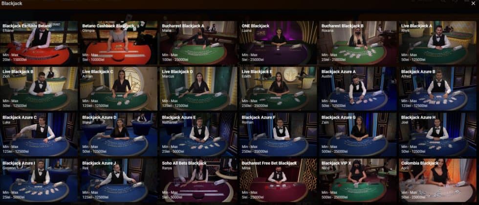 Betano Casino - mese de blackjack online