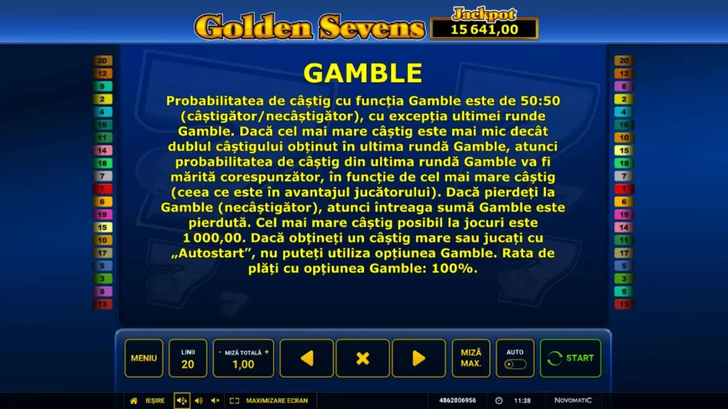 Golden Sevens Gratis Gamble