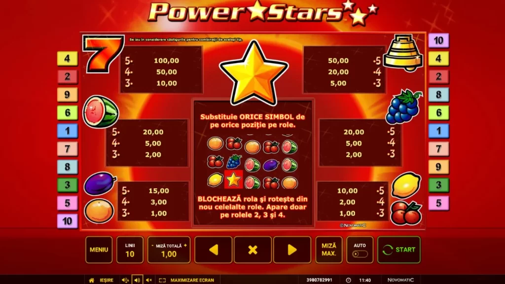 Power Stars Gratis Simboluri