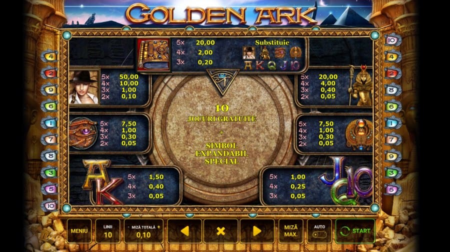Jocuri ca la aparate: Golden Ark