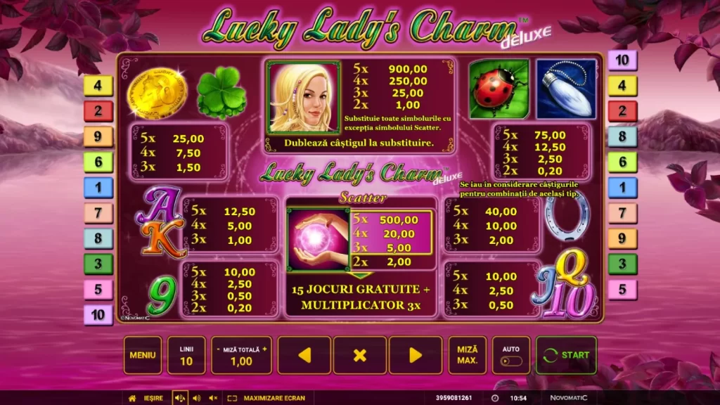 Simboluri Lucky Lady’s Charm Deluxe Gratis