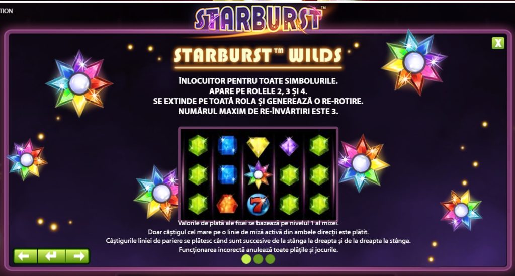 Jocuri ca la aparate: Starburst