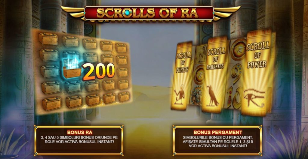 Jocuri pacanele: Scrolls of Ra