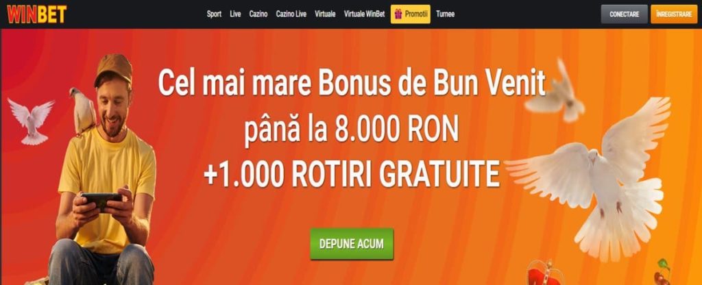Winbet are unul din Cele mai bune 7 bonusuri la cazino online 