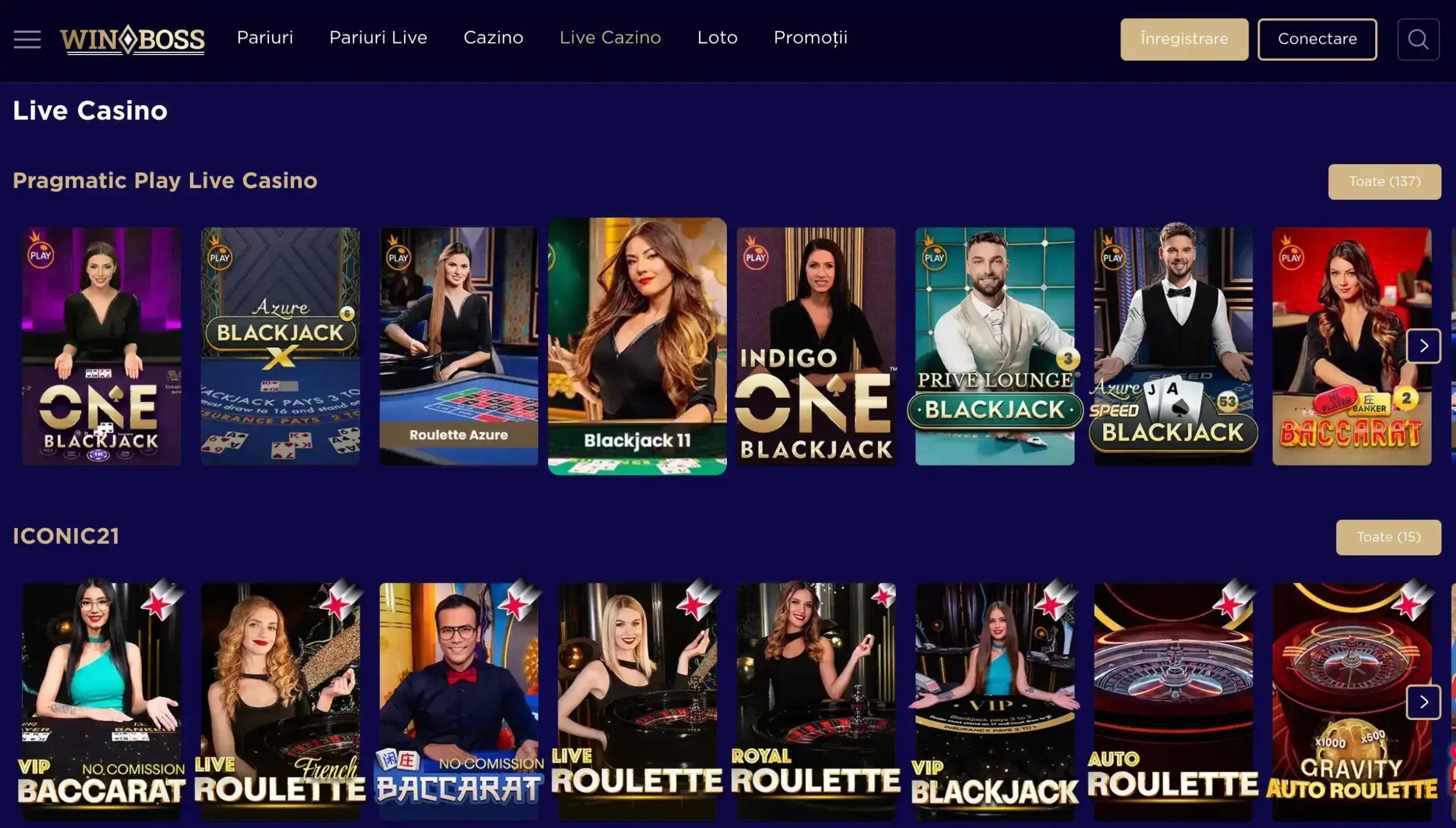 Winboss Live Casino