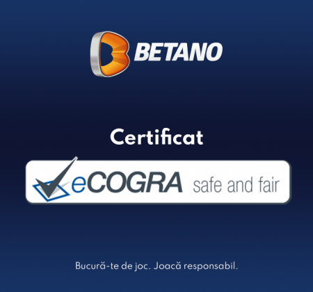 Certificat eCOGRA pentru Betano