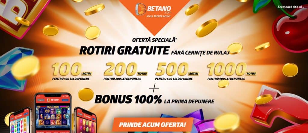 bonusul maxim la cazino Betano