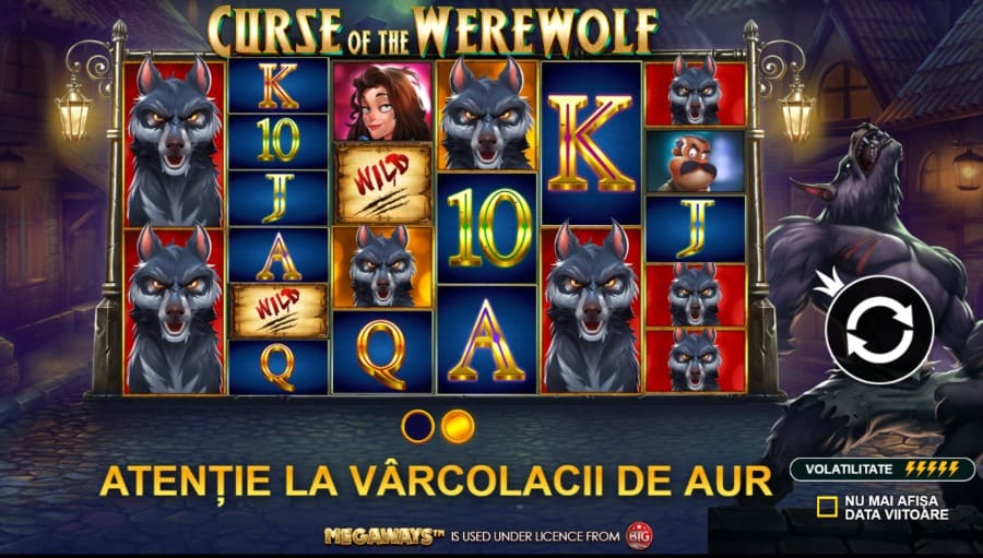Pacanele gratis: Curse of the Werewolf Megaways