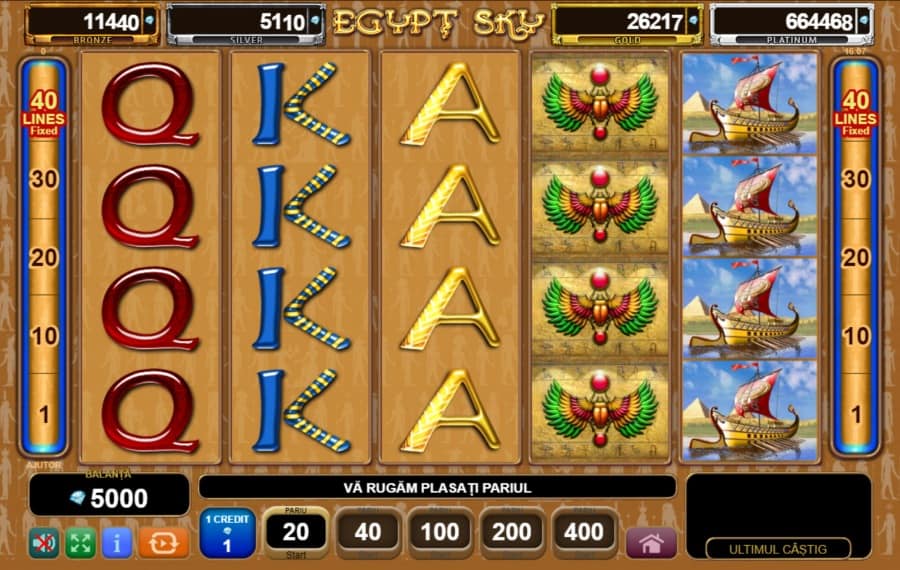 Jocuri ca la aparate: Egypt Sky - Egypt Quest
