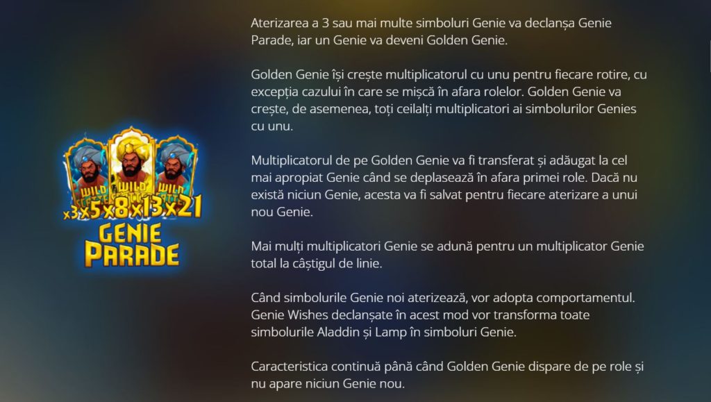 Pacanele gratis: Golden Genie and the Walking Wilds