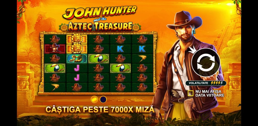 Pacanele gratis: John Hunter and the Aztec Treasure
