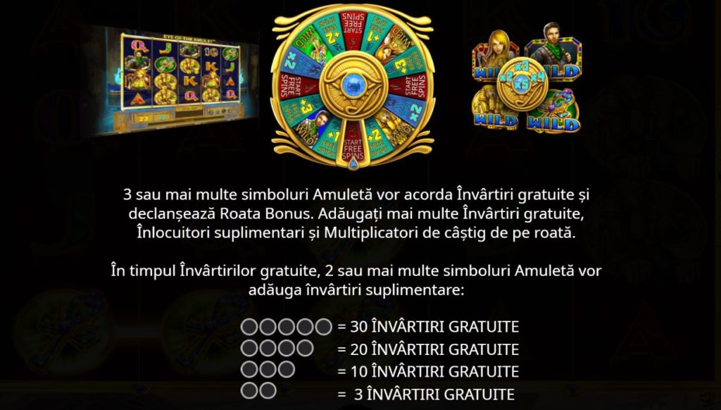Pacanele gratis: Eye of the Amulet