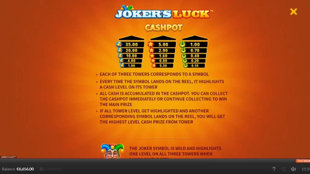 Simboluri Joker's Luck Demo