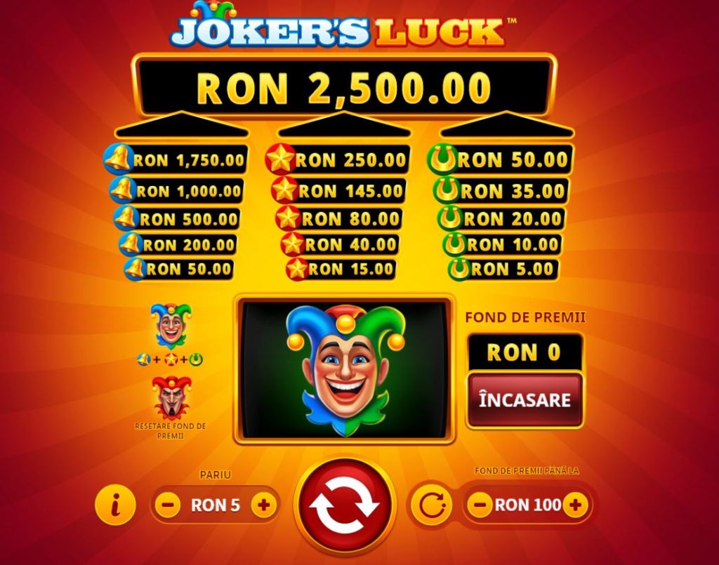 Pacanele gratis: Joker's Luck