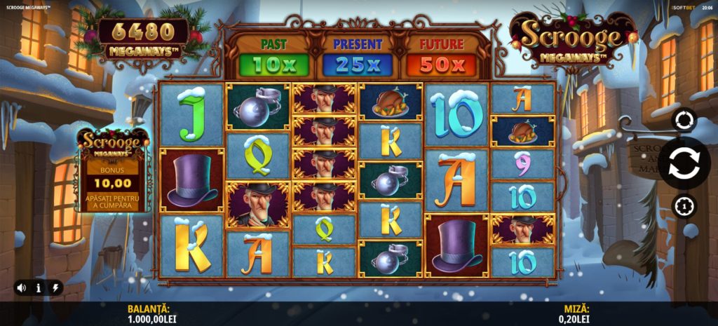  Scrooge Megaways – slot online de Crăciun 