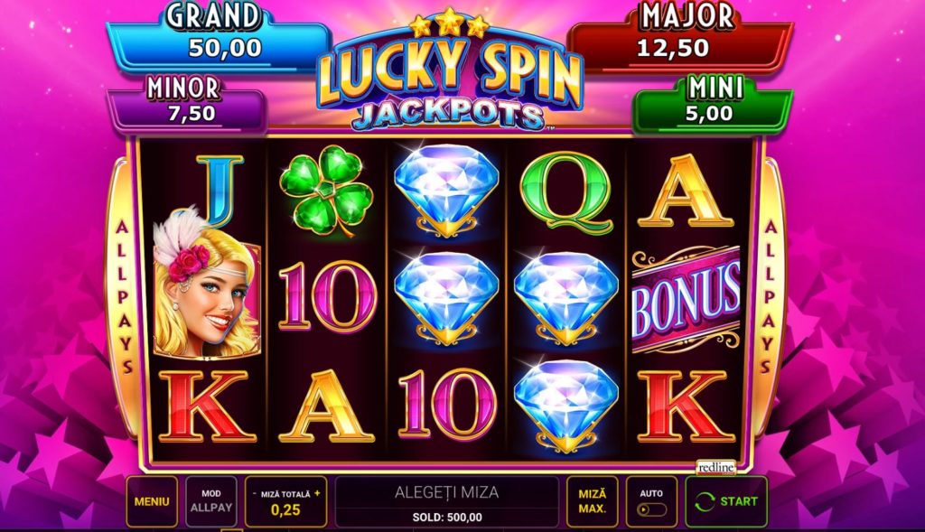 Cum arata jocul de pacanele Lucky Spin Jackpots