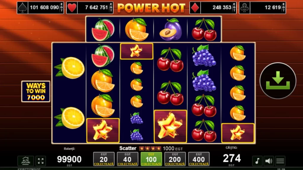 Power Hot Gratis Demo Online GamePlay