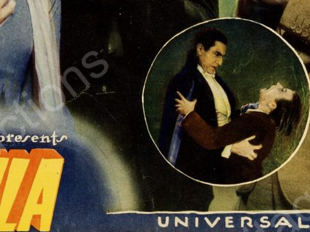Posterul primului film Dracula, din 1931, scos la licitatie pentru un pret uriaș