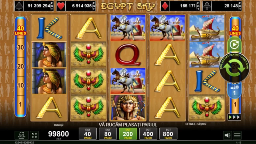 Egypt Sky Demo Gratis Online GamePlay