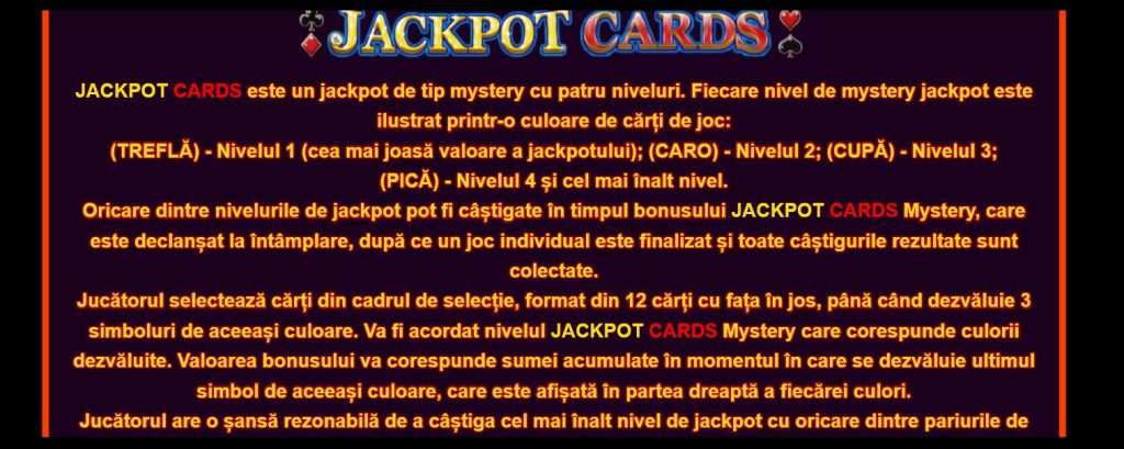 Ce este Jackpot Cards