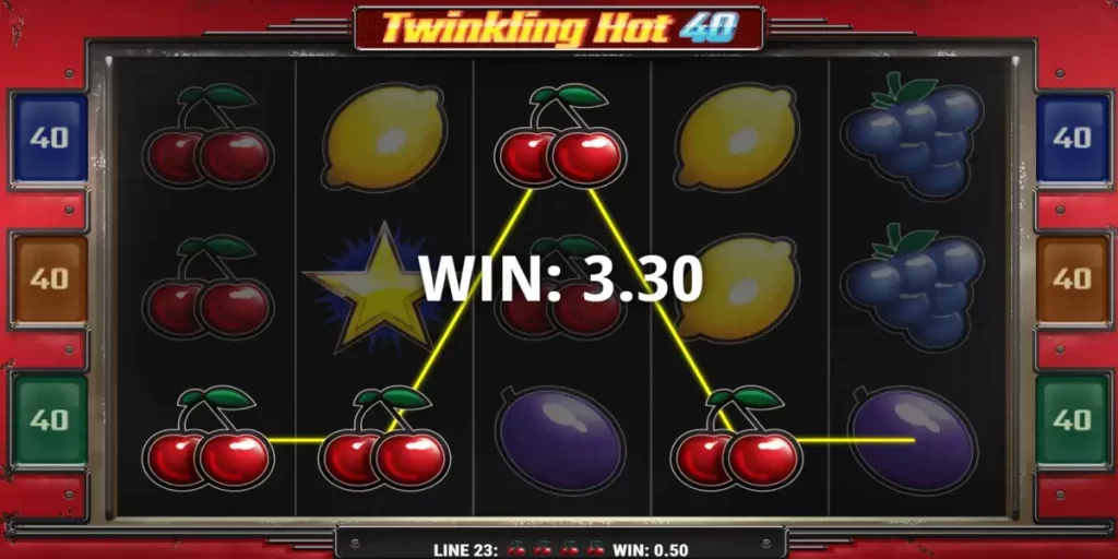 Pacanele gratis Twinkling Hot 40