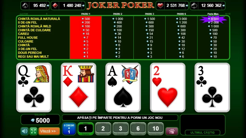 Simboluri Joker Poker Demo GamePlay