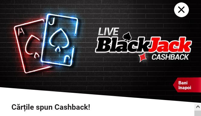 Winmasters Calendar Promoții Cazino Banii inapoi la Blackjack
