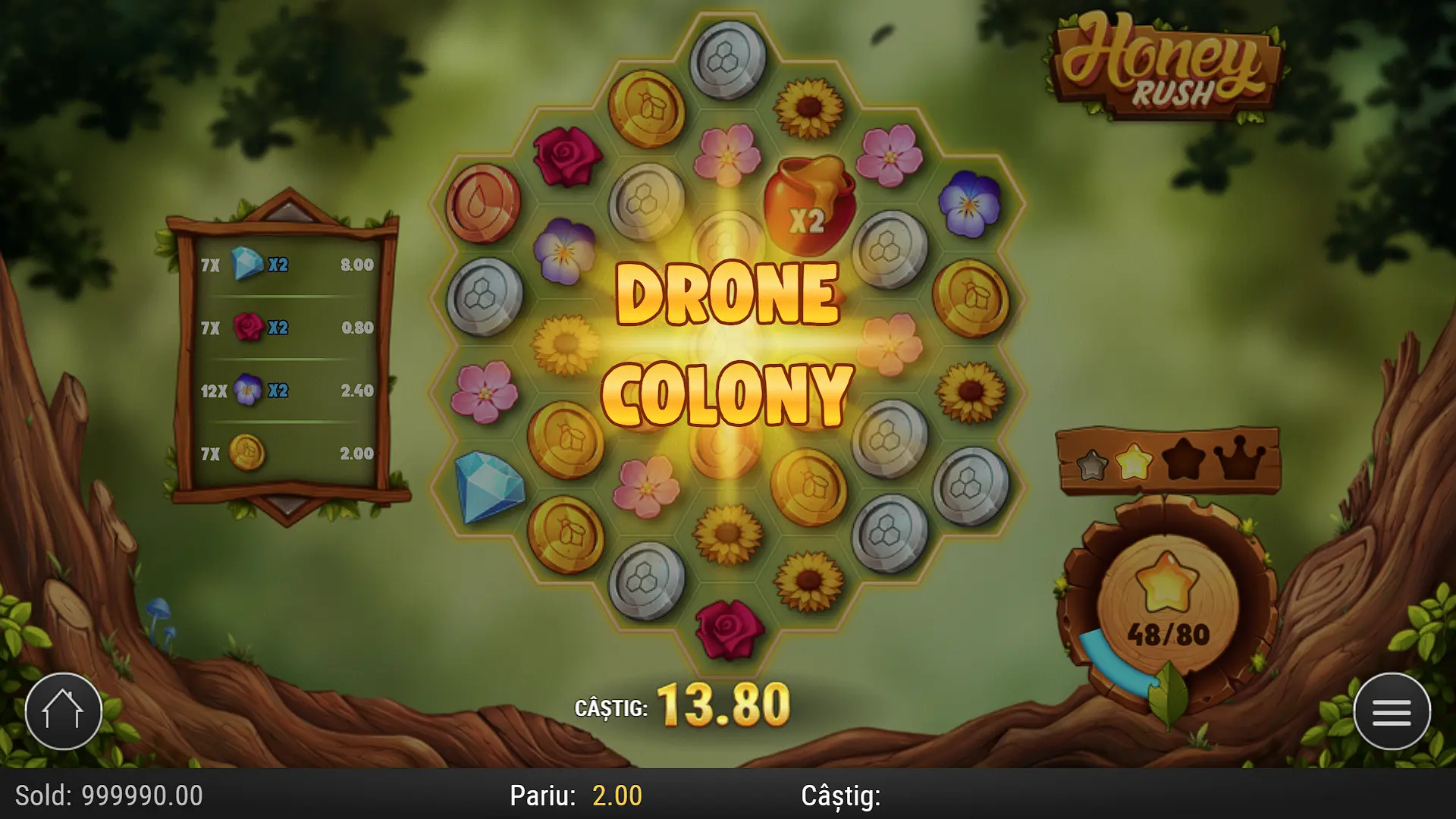 Honey Rush Gratis Demo Online Simboluri