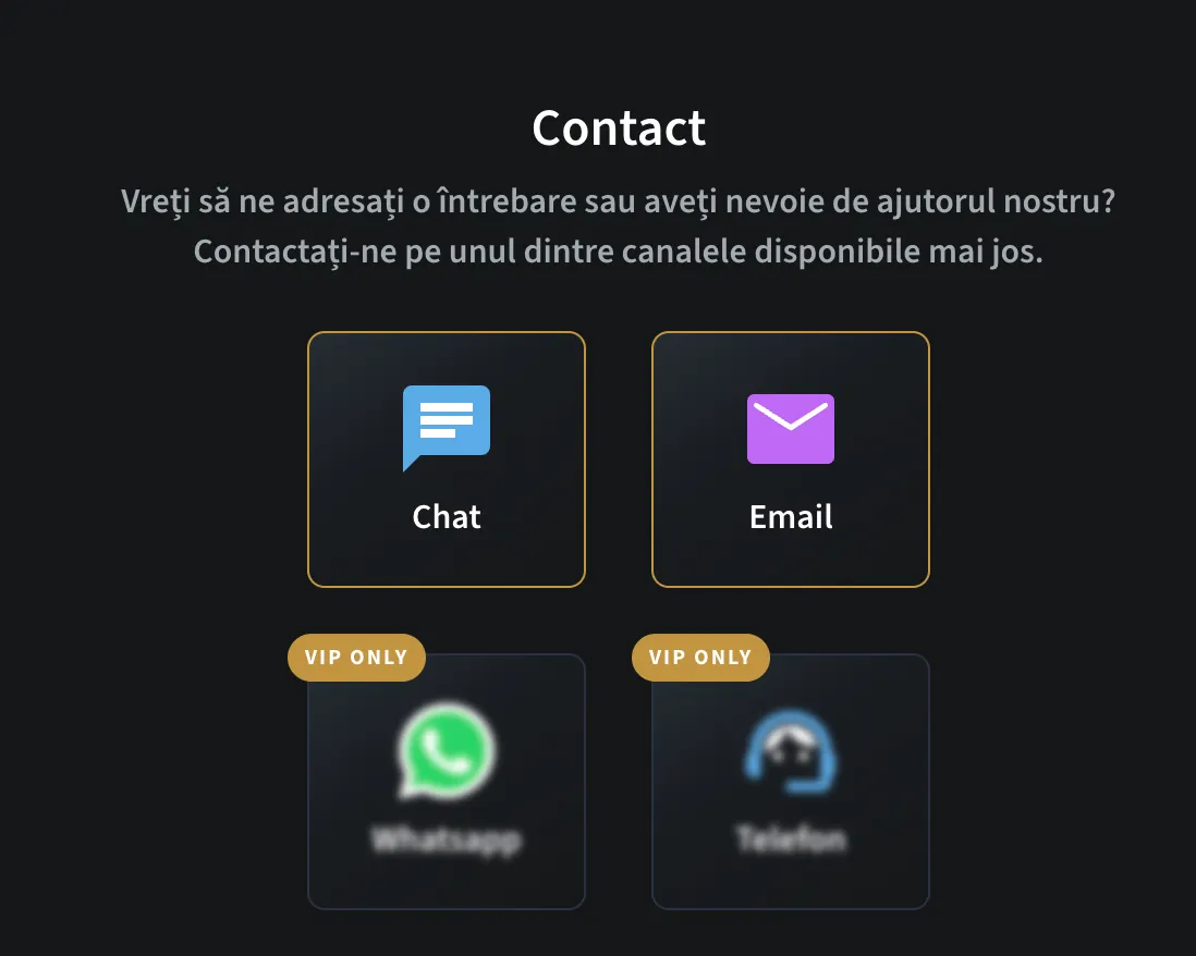conticazino relații cu clienții