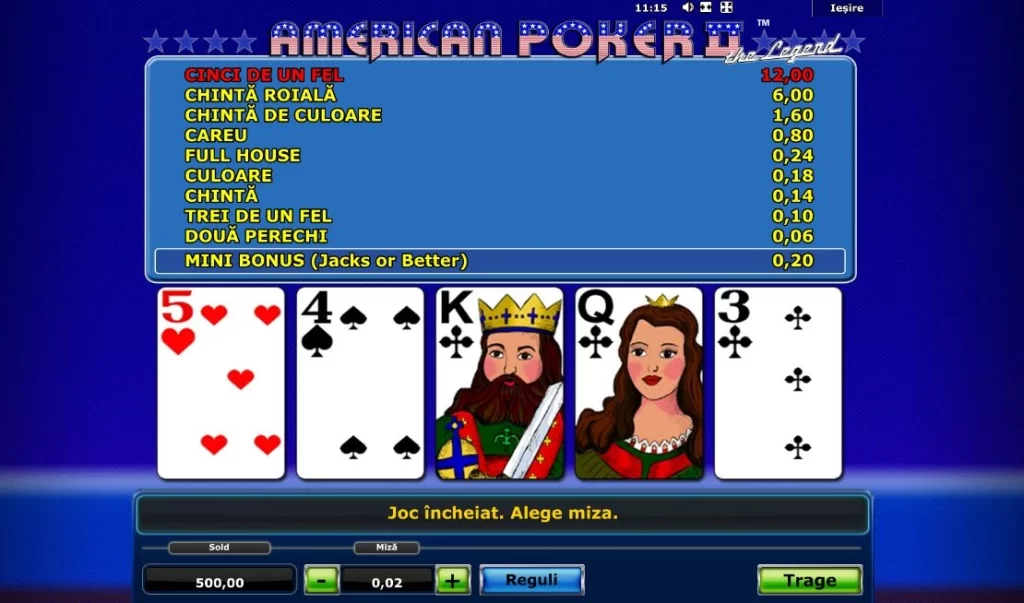 American Poker 2 Gratis Ca La Aparate