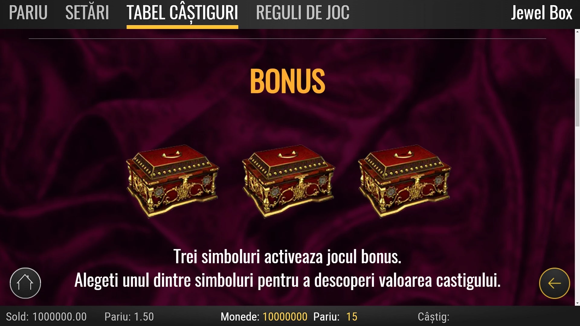 Speciala in Pacanele gratis Jewel Box