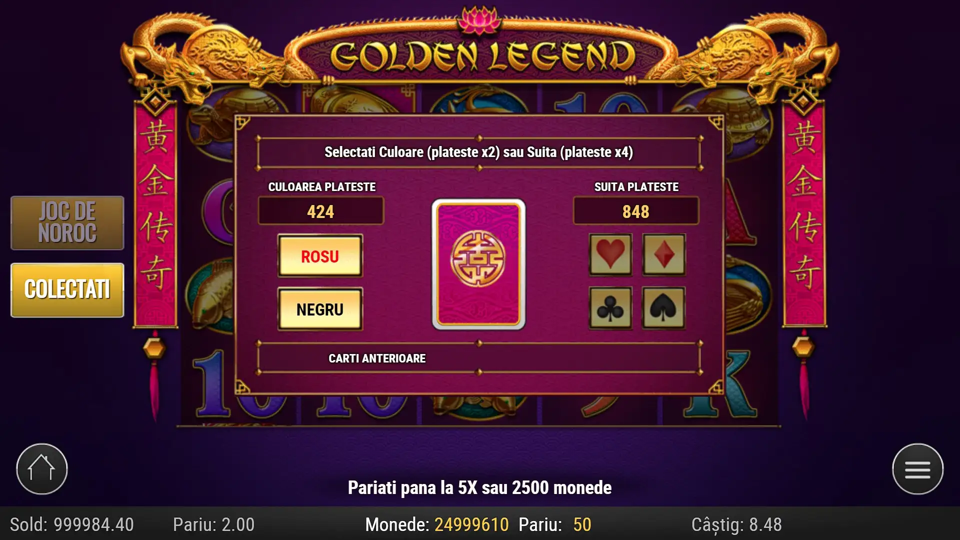 Gamble Pacanele gratis Golden Legend