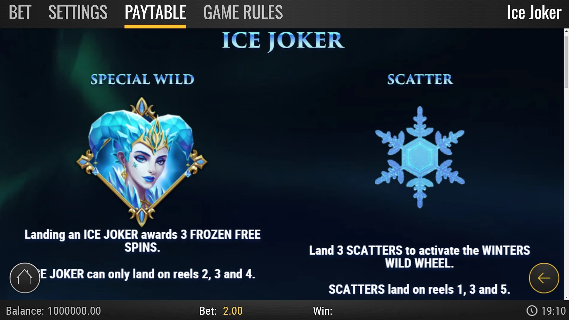 Pacanele gratis Ice Joker