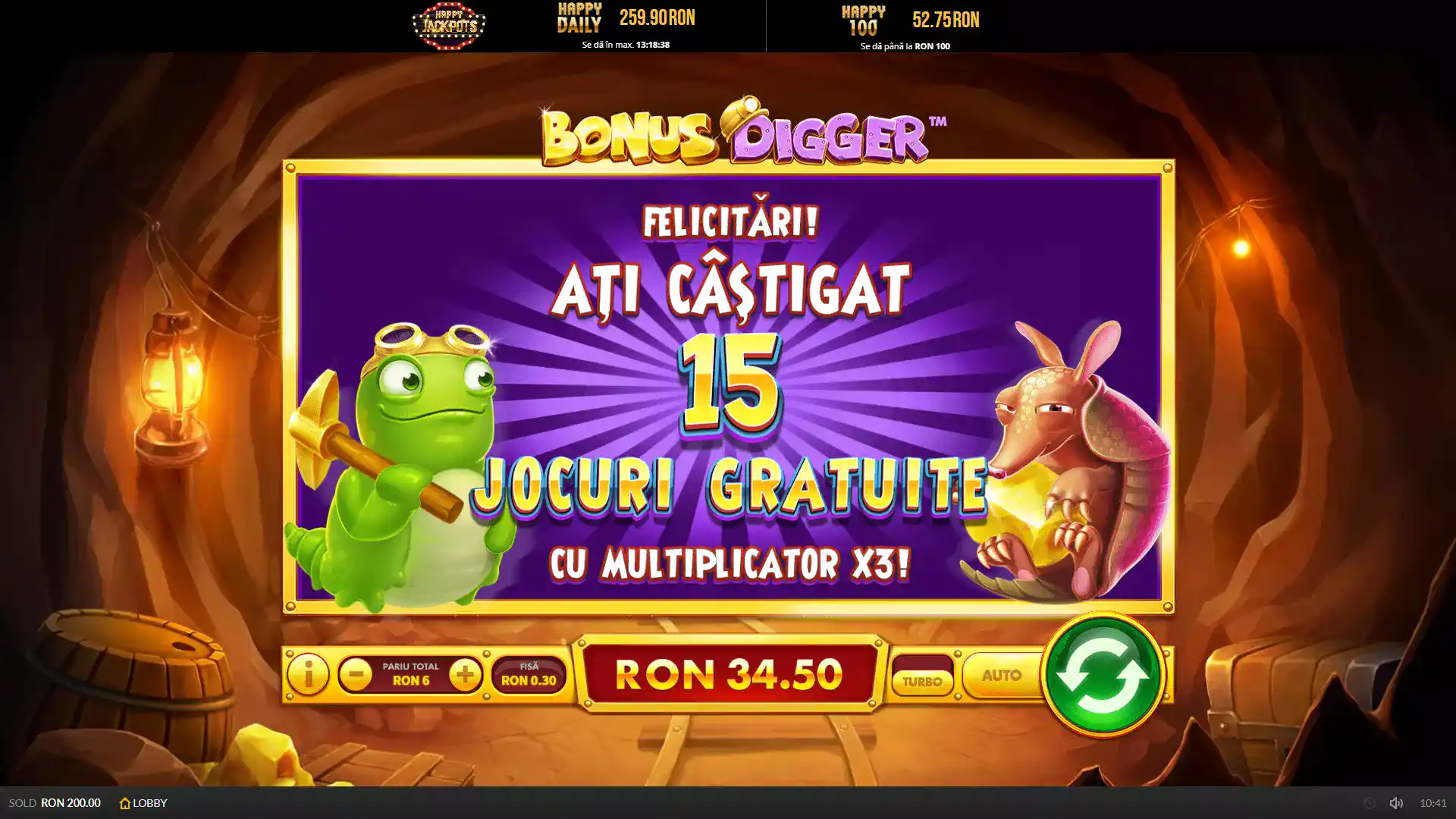 Pacanele gratis Bonus Digger