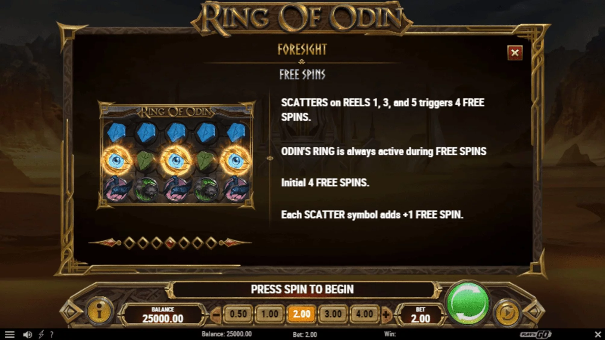 Bonus Pacanele gratis Ring Of Odin