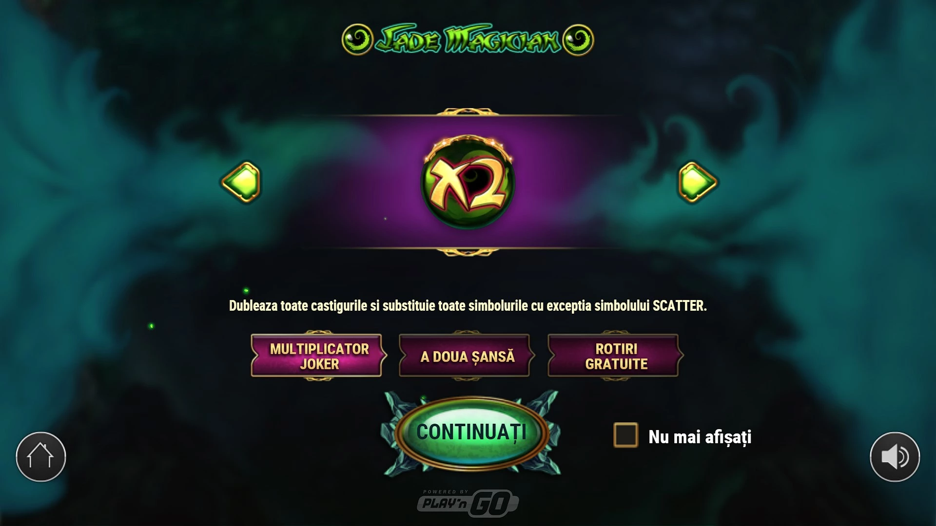 Bonus Pacanele gratis Jade Magician