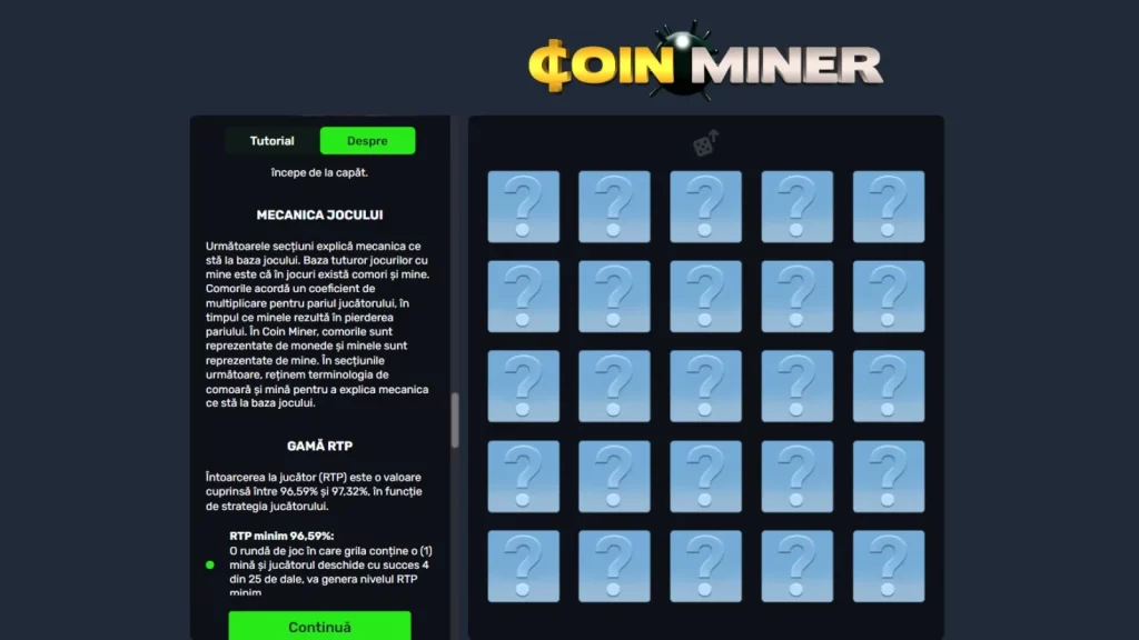 Coin Miner Gratis Mecanica jocului