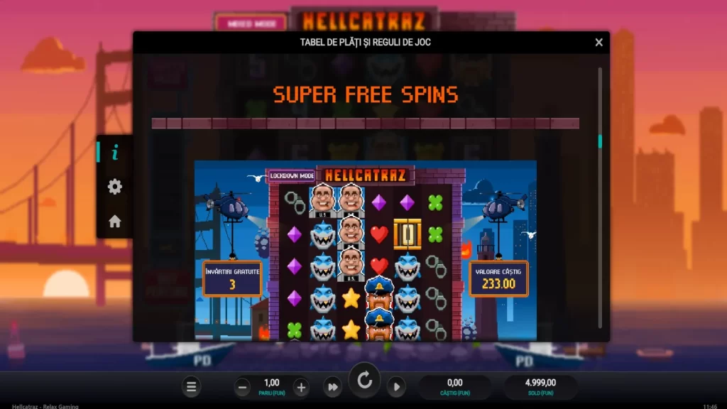 Hellcatraz gratis Super FreeSpins