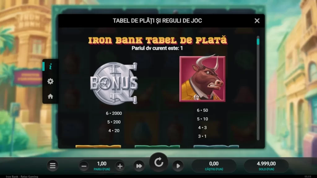 Iron Bank Gratis Tabel de plata