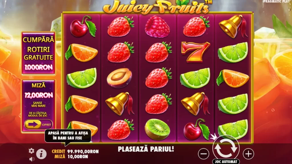 Juicy Fruits Gratis Demo Online GamePlay