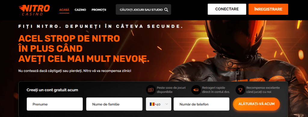 NitroCasino - pagina acasa