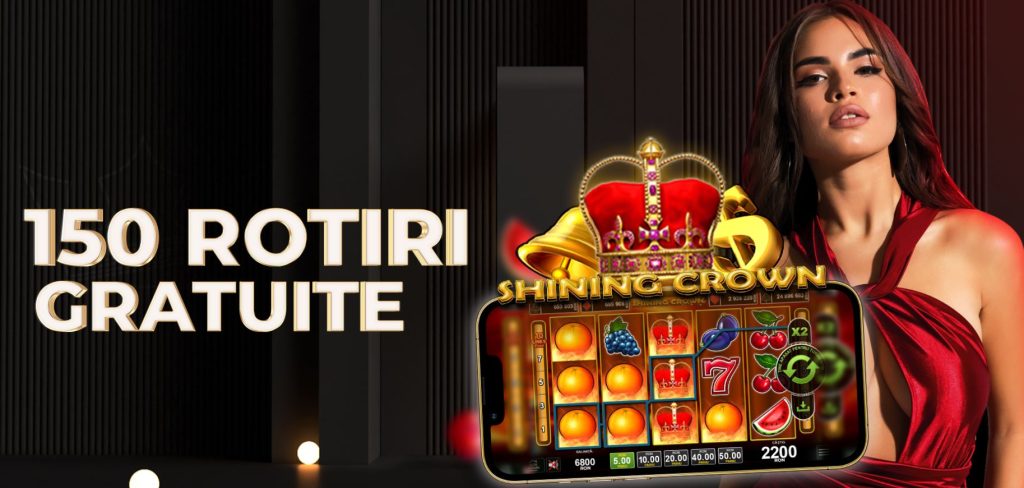 Oferta fără depunere Las Vegas 150 rotiri gratuite la Shining Crown