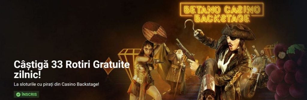 Betano Casino Backstage - promotii cazino online