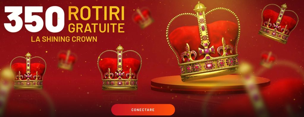 350 Rotiri Gratuite Shining Crown Maxbet