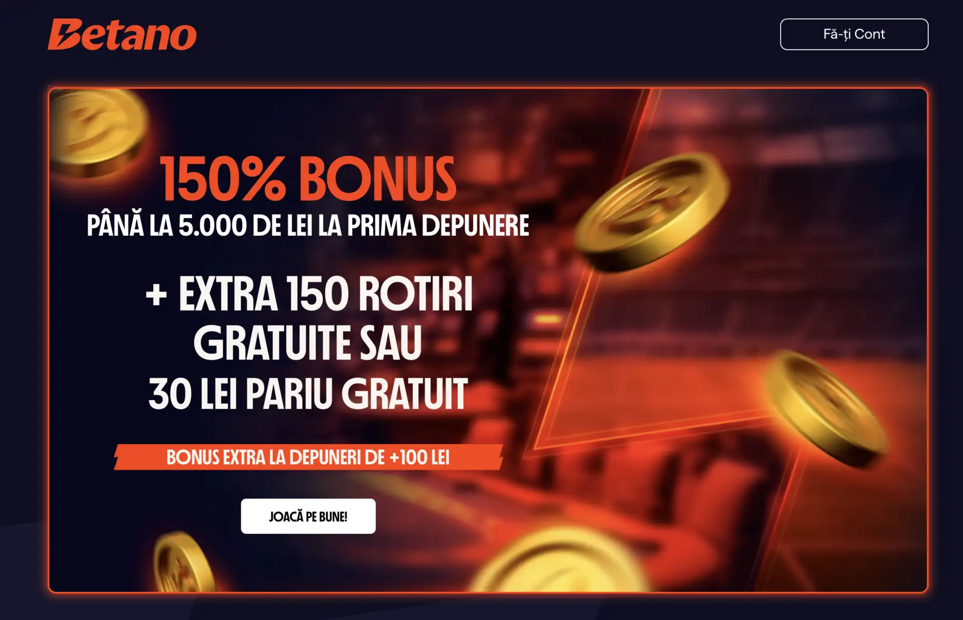 Bonus Bun-Venit Betano Decembrie 2025