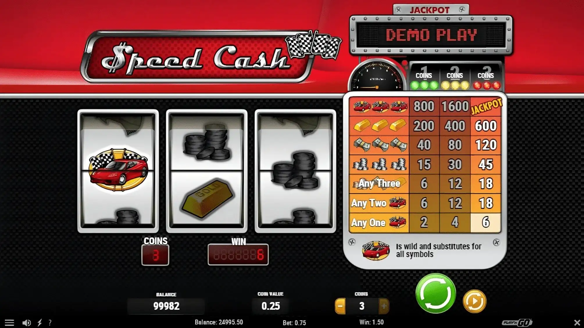 Castig Pacanele demo: Speed Cash
