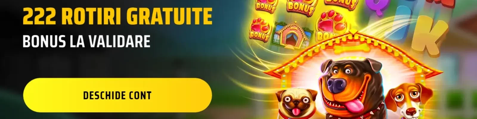 Maxbet Bonus fara Depunere - 222 Rotiri Gratuite la The Dog House Megaways