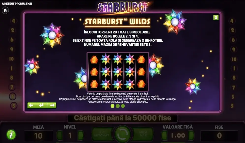 Starburst - Un clasic in Tipuri de păcănele