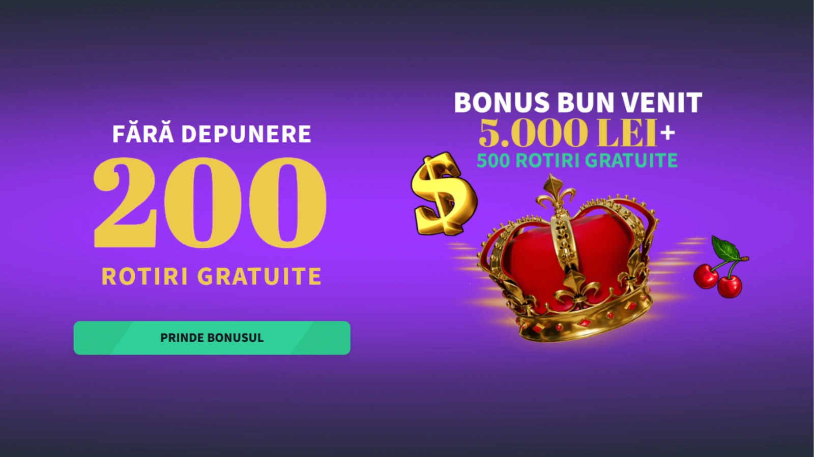 Gets Bet Bonus Fără Depunere - 200 Rotiri Fara Depunere la Shining Crown
