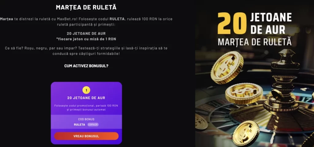 Martea De Ruleta Maxbet